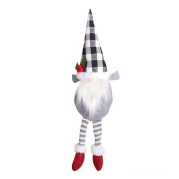 Рождественская декоративная шторская занавеска куклы занавеска, держащая на Амазонке длинные ноги без безликовых кукол рождественские принадлежности
